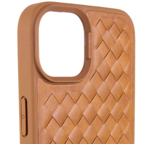 Шкіряний чохол для Apple iPhone 15 Коричневий Polo Santa Barbara - Зображення 4