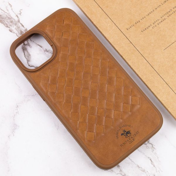 Шкіряний чохол для Apple iPhone 15 Plus Коричневий Polo Santa Barbara - Зображення 5