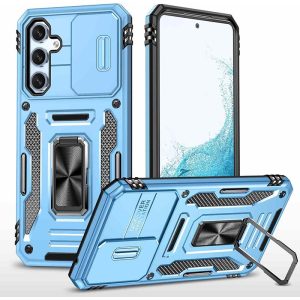Ударостійкий чохол для Samsung Galaxy A34 5G Блакитний Camshield Army Ring