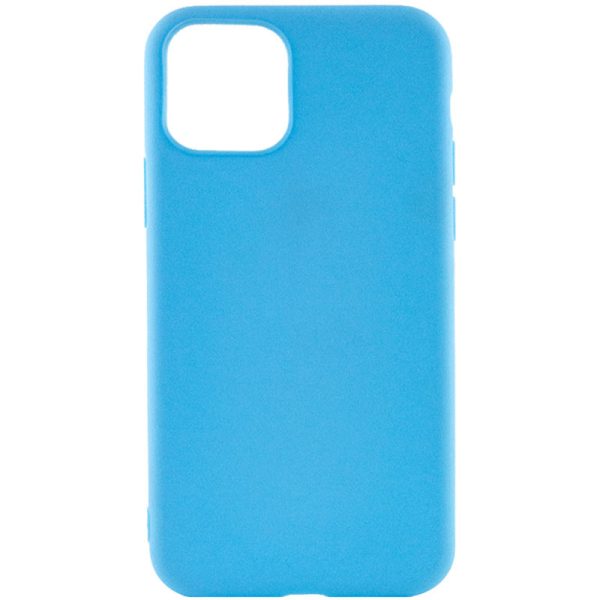 Силіконовий чохол для Apple iPhone 12 Pro Max Блакитний Candy