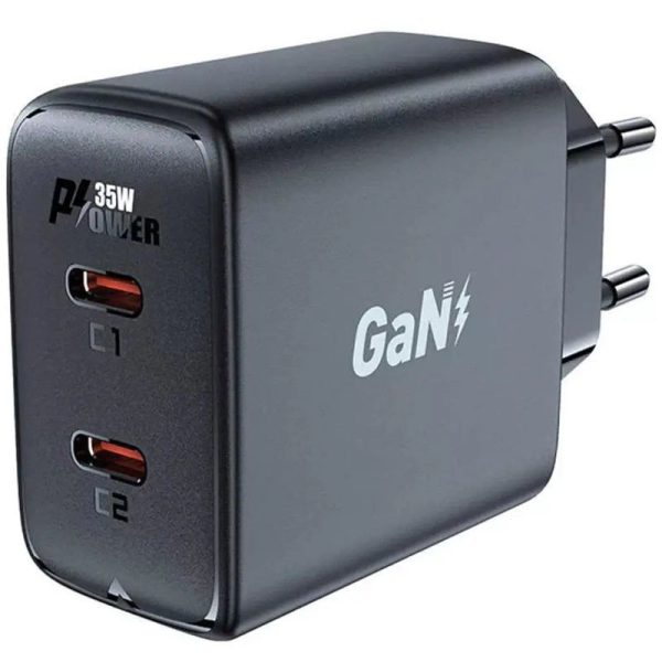 Зарядний пристрій Acefast A49 PD35W GaN (USB-C+USB-C) dual port - Зображення 3