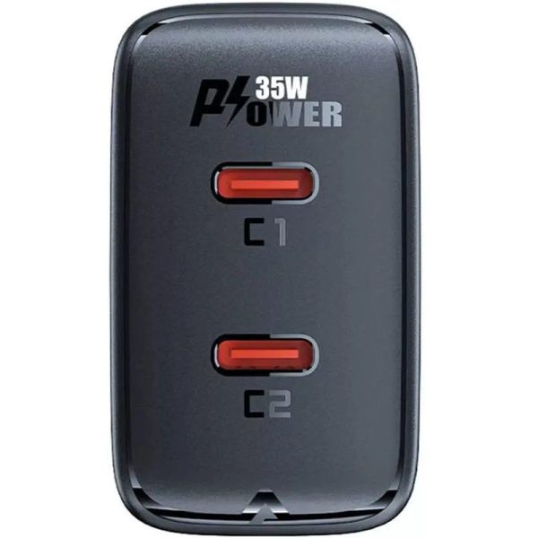 Зарядний пристрій Acefast A49 PD35W GaN (USB-C+USB-C) dual port - Зображення 4