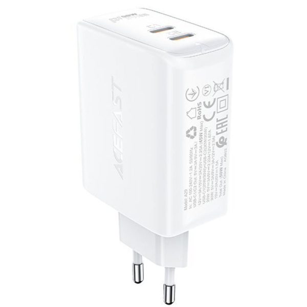 Зарядний пристрій Acefast A29 PD50W GaN (USB-C+USB-C) dual port