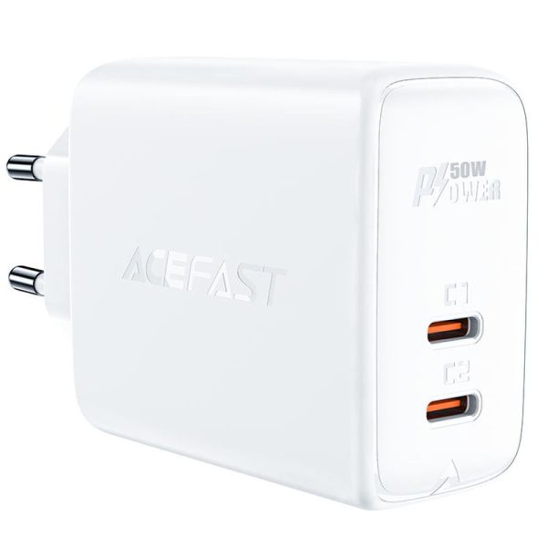 Зарядний пристрій Acefast A29 PD50W GaN (USB-C+USB-C) dual port - Зображення 2