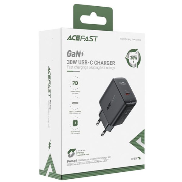 Зарядний пристрій Acefast A21 30W GaN single USB-C - Зображення 4
