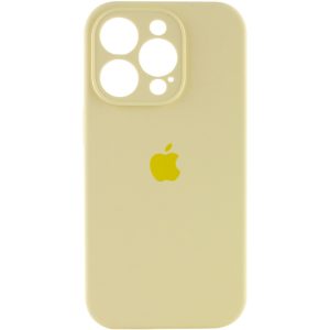 Чохол для iPhone 16 Pro Max Жовтий Silicone Case Full Camera Protective