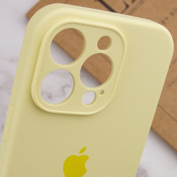 Чохол для iPhone 16 Pro Max Жовтий Silicone Case Full Camera Protective - Зображення 4