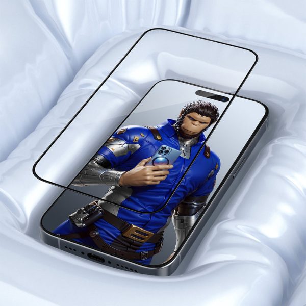 Захисне 3D скло Blueo Invisible Airbag Anti-broken для Apple iPhone 15 Pro Max - Зображення 5