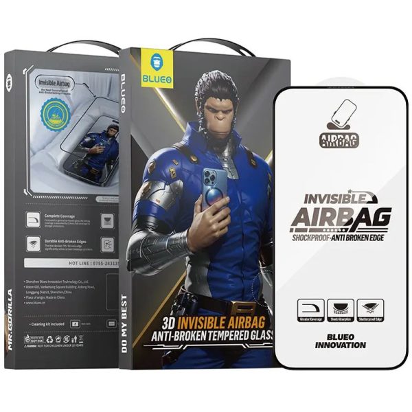 Захисне 3D скло Blueo Invisible Airbag Anti-broken для Apple iPhone 15 Pro Max - Зображення 7