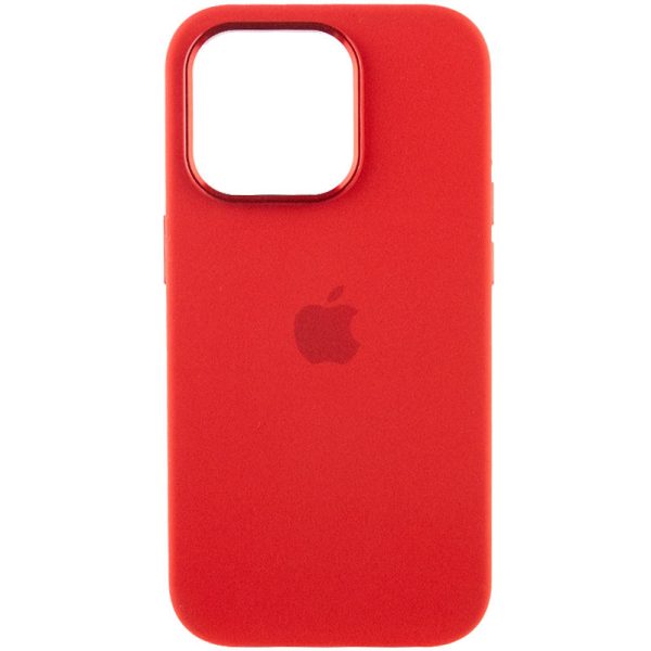 Чохол для iPhone 13 Pro Червоний Silicone Case Metal Buttons - Зображення 2