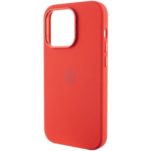 Чохол для iPhone 13 Pro Червоний Silicone Case Metal Buttons - Зображення 3