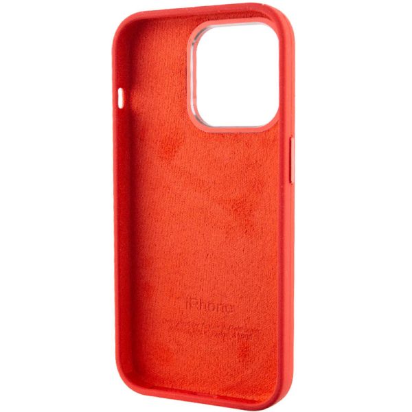 Чохол для iPhone 13 Pro Червоний Silicone Case Metal Buttons - Зображення 5