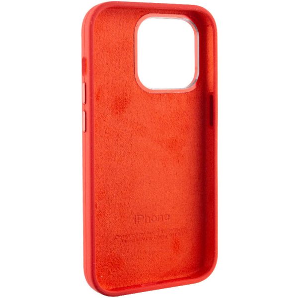 Чохол для iPhone 13 Pro Червоний Silicone Case Metal Buttons - Зображення 6