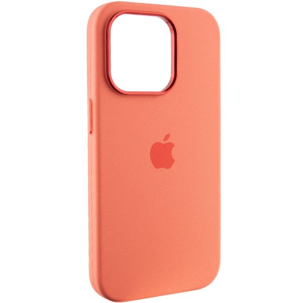 Чохол для iPhone 13 Pro Рожевий Silicone Case Metal Buttons