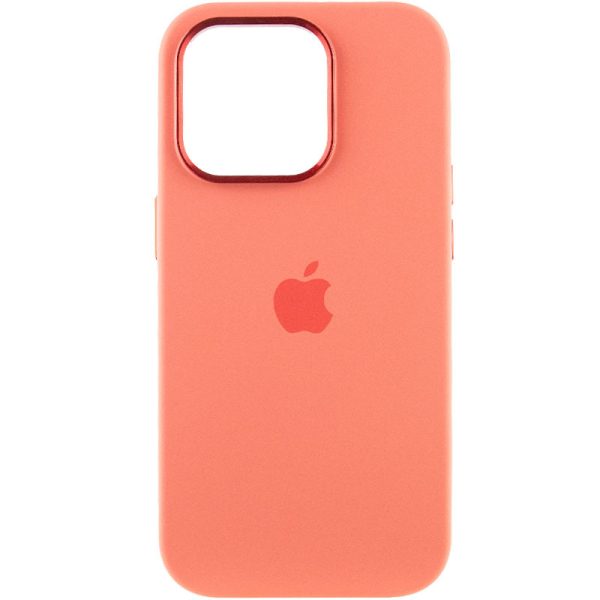 Чохол для iPhone 13 Pro Рожевий Silicone Case Metal Buttons - Зображення 2
