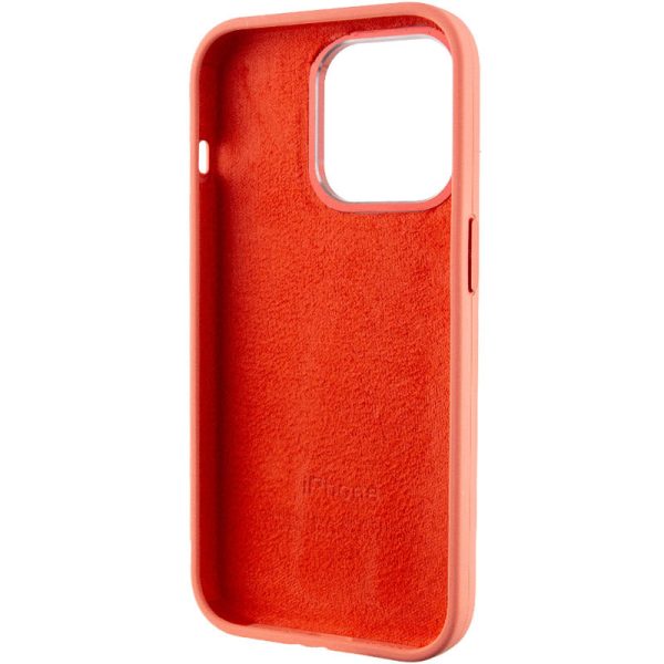 Чохол для iPhone 13 Pro Рожевий Silicone Case Metal Buttons - Зображення 5