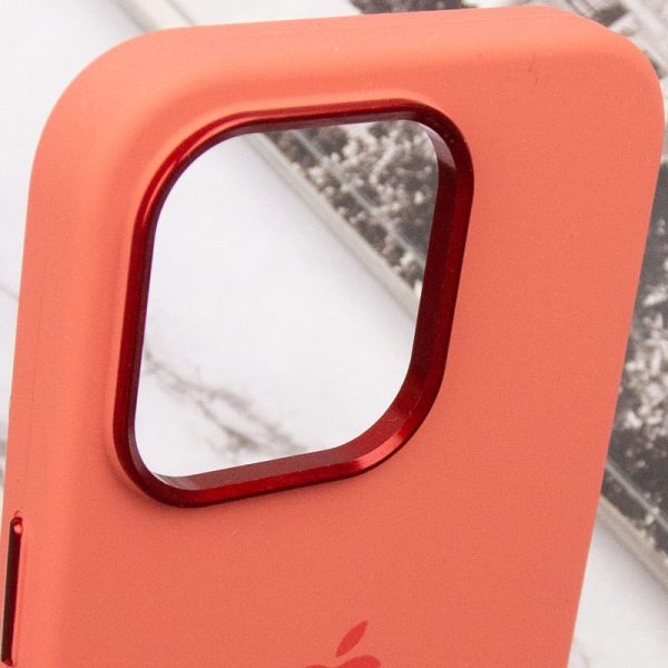 Чохол для iPhone 13 Pro Рожевий Silicone Case Metal Buttons - Зображення 8