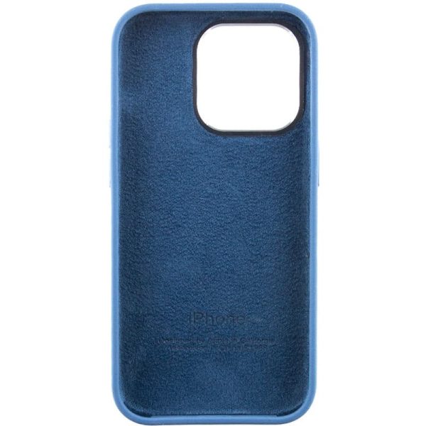 Чохол для iPhone 13 Pro Синій Silicone Case Metal Buttons - Зображення 4