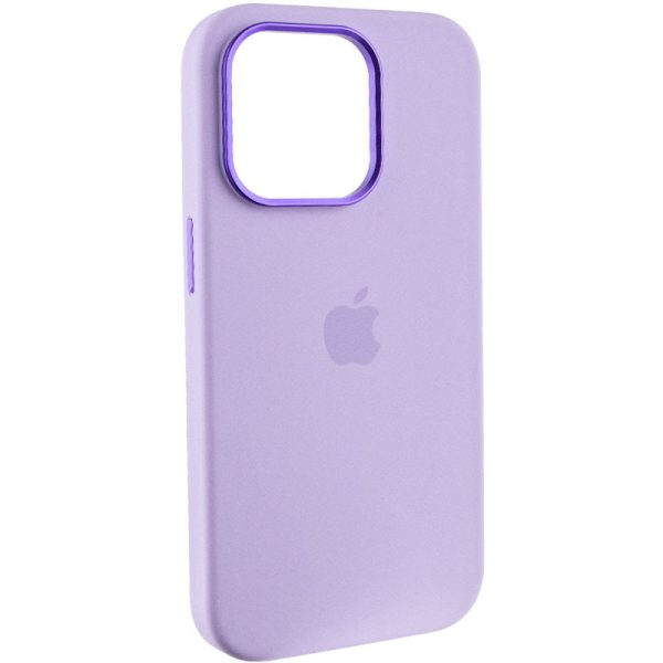 Чохол для iPhone 13 Pro Фіолетовий Silicone Case Metal Buttons