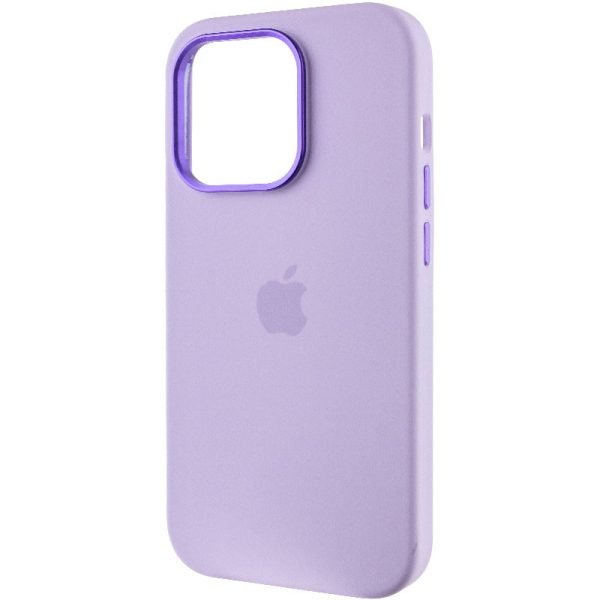 Чохол для iPhone 13 Pro Фіолетовий Silicone Case Metal Buttons - Зображення 3