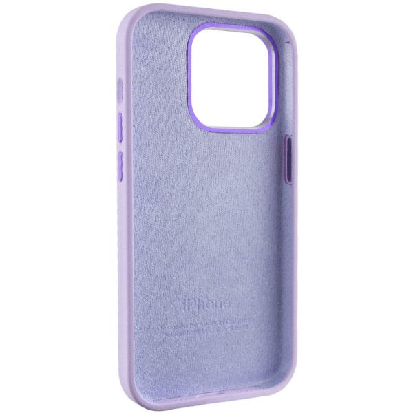 Чохол для iPhone 13 Pro Фіолетовий Silicone Case Metal Buttons - Зображення 6
