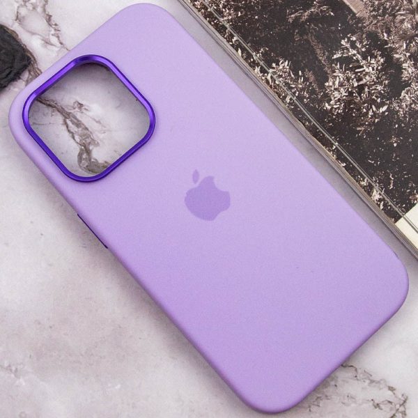 Чохол для iPhone 13 Pro Фіолетовий Silicone Case Metal Buttons - Зображення 7