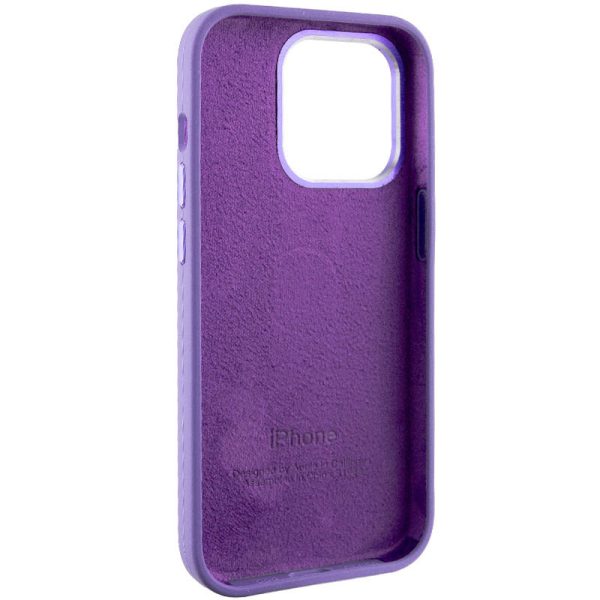 Чохол для iPhone 13 Pro Фіолетовий Silicone Case Metal Buttons - Зображення 6