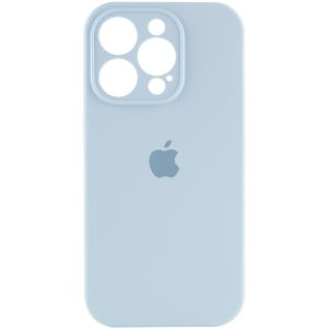 Чохол для iPhone 14 Pro Max Блакитний Silicone Case Full Camera Protective
