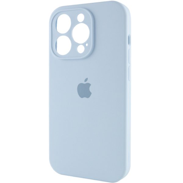 Чохол для iPhone 14 Pro Max Блакитний Silicone Case Full Camera Protective - Зображення 3