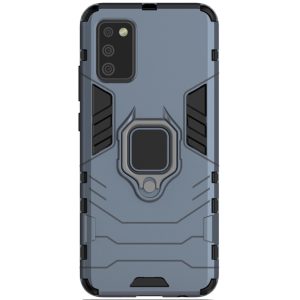 Ударостійкий чохол для Samsung Galaxy A02s Сірий Transformer Ring for Magnet