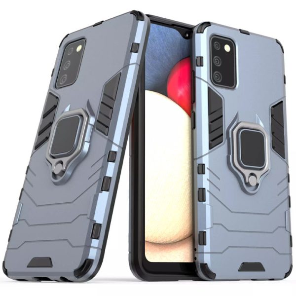 Ударостійкий чохол для Samsung Galaxy A02s Сірий Transformer Ring for Magnet - Зображення 2
