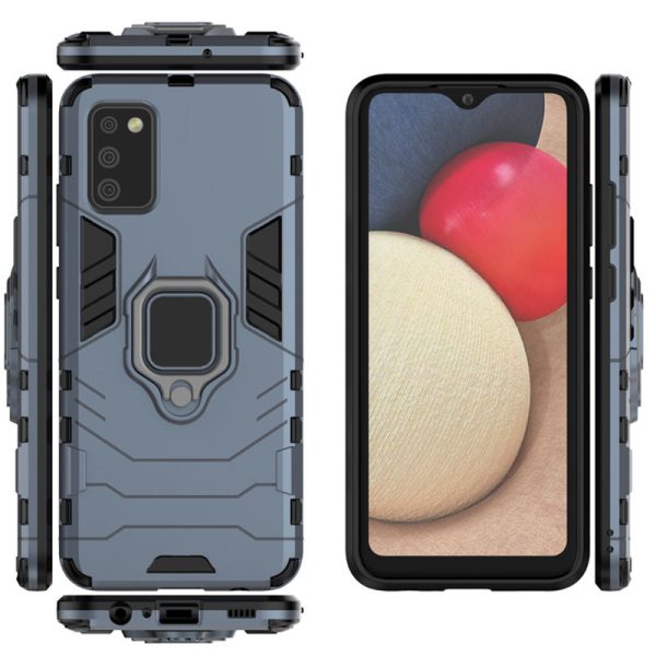 Ударостійкий чохол для Samsung Galaxy A02s Сірий Transformer Ring for Magnet - Зображення 4