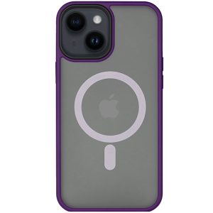 Чохол для iPhone 14 Plus Фіолетовий Metal Buttons with MagSafe