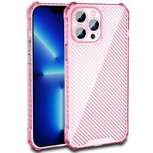 Чохол для iPhone 12 Pro Рожевий TPU Ease Carbon color series