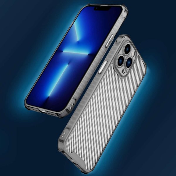 Чохол для iPhone 13 Pro Чорний TPU Ease Carbon color series - Зображення 3