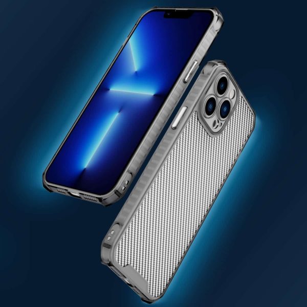 Чохол для iPhone 12 Pro Max Чорний TPU Ease Carbon color series - Зображення 3