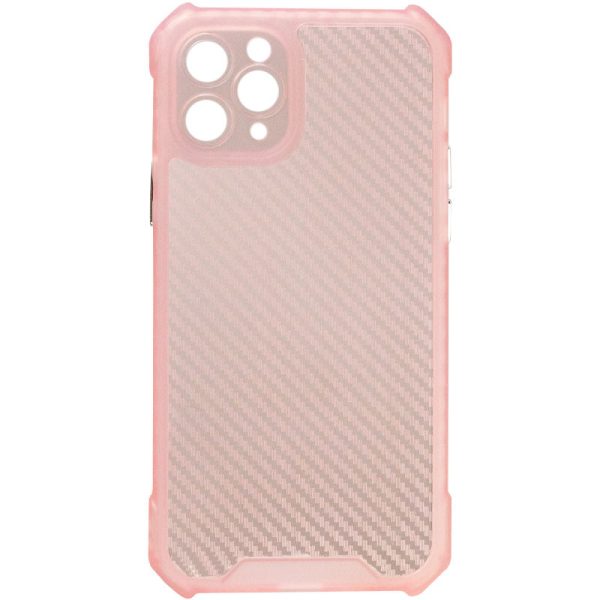 Чохол для iPhone 11 Pro Рожевий TPU Ease Carbon color series - Зображення 2