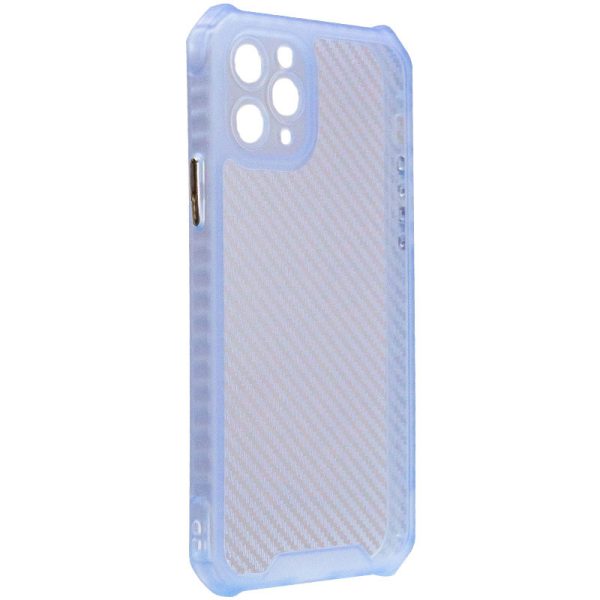 Чохол для iPhone 11 Pro Синій TPU Ease Carbon color series