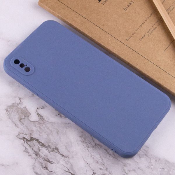 Силіконовий чохол для Apple iPhone XS Max Блакитний Candy Full Camera - Зображення 4