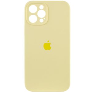 Чохол для iPhone 12 Pro Max Жовтий Silicone Case Full Camera Protective