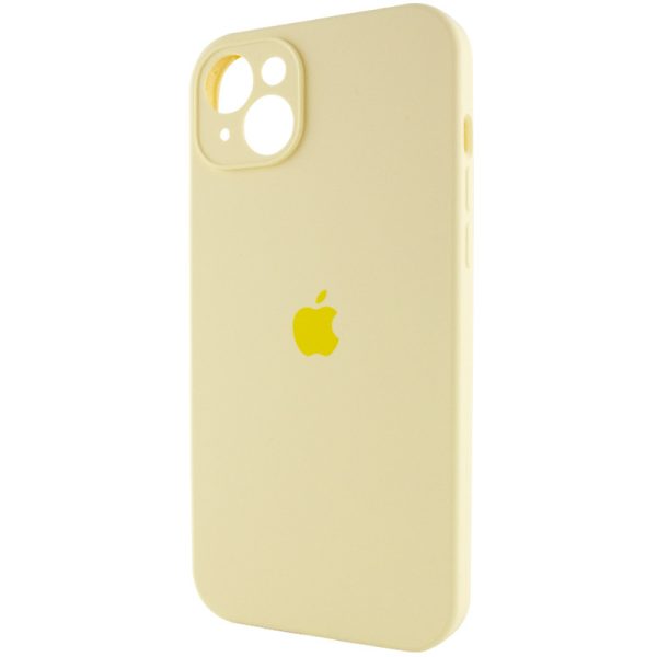 Чохол для iPhone 14 Plus Жовтий Silicone Case Full Camera Protective - Зображення 3