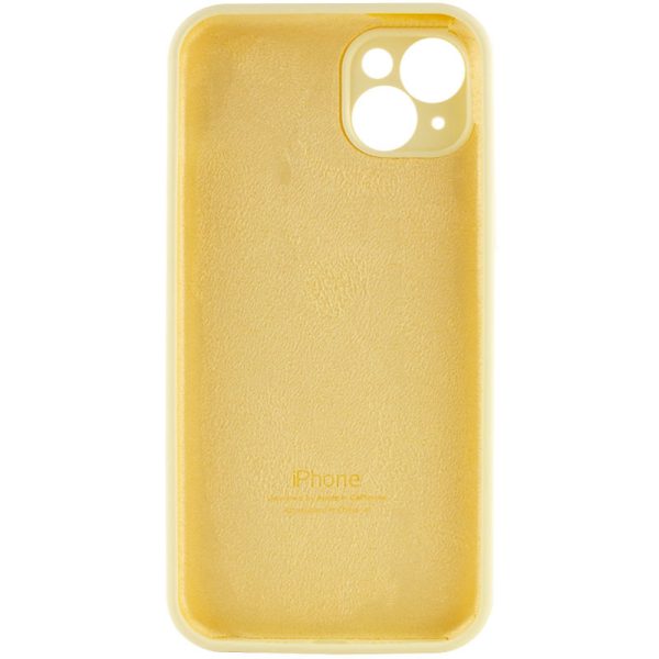 Чохол для iPhone 14 Plus Жовтий Silicone Case Full Camera Protective - Зображення 4