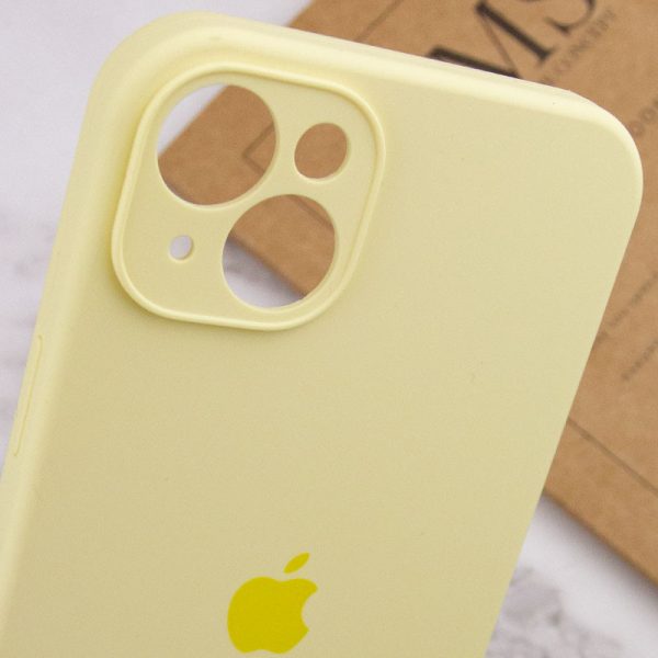 Чохол для iPhone 14 Plus Жовтий Silicone Case Full Camera Protective - Зображення 7