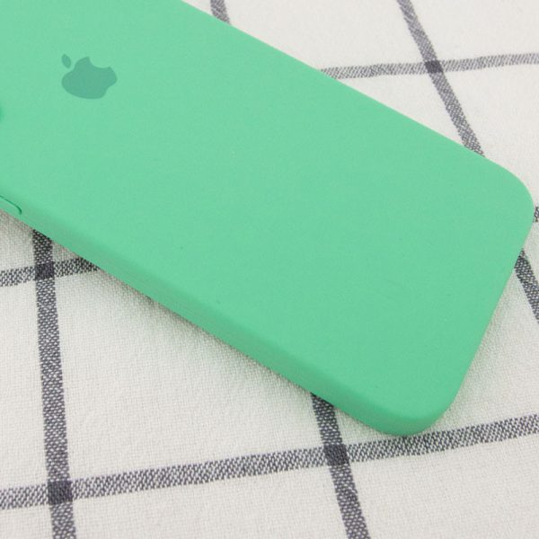 Чохол для iPhone XR Зелений Silicone Case Square Full Camera Protective - Зображення 3