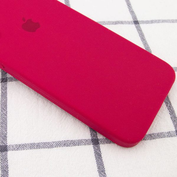 Чохол для iPhone XR Червоний Silicone Case Square Full Camera Protective - Зображення 3