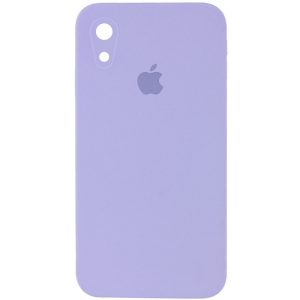 Чохол для iPhone XR Фіолетовий Silicone Case Square Full Camera Protective