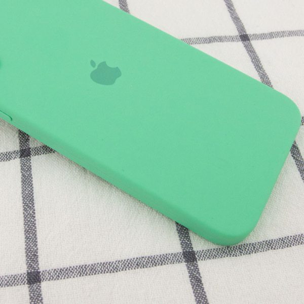Чохол для iPhone 11 Зелений Silicone Case Square Full Camera Protective - Зображення 2