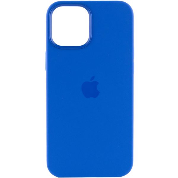 Чохол для iPhone 12 Pro Max Синій Silicone case full with Magsafe and Animation - Зображення 2