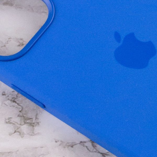 Чохол для iPhone 12 Pro Max Синій Silicone case full with Magsafe and Animation - Зображення 6