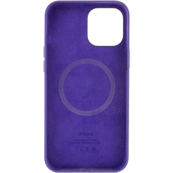 Чохол для iPhone 12 Pro Max Фіолетовий Silicone case full with Magsafe and Animation - Зображення 3